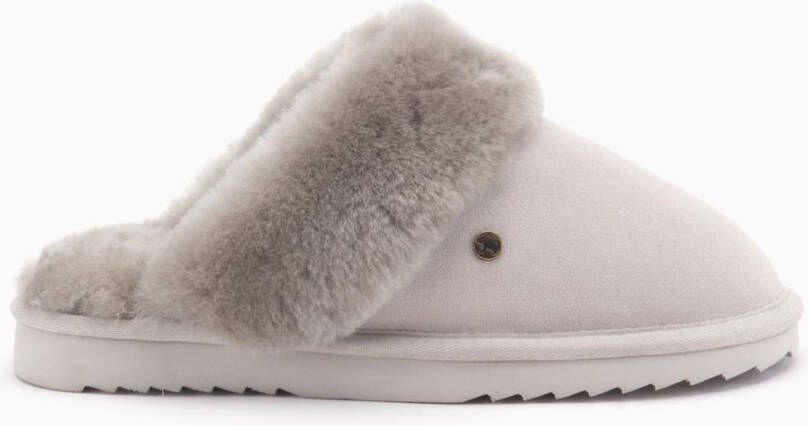 Warmbat Flurry Women Suede Dames Sloffen Lichtgrijs - Foto 3