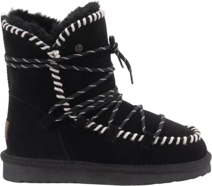 Warmbat Australia Waturra gevoerde suède enkelboots zwart - Foto 6