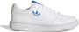 Adidas Originals Ny 90 Junior Ftwwht Blurus Ecrtin - Thumbnail 4