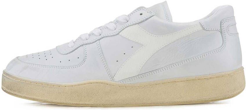 Diadora Mi Basket Low Used C0657 Bianco Bianco