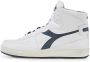 Diadora Sneakers Dames Lage sneakers Damesschoenen Leer MI bask L metal Turquoise - Thumbnail 4