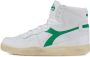 Diadora Heritage mi basket used sneakers wit 201.158569 c6834 white verdant leer 43 5(9+ ) - Thumbnail 5