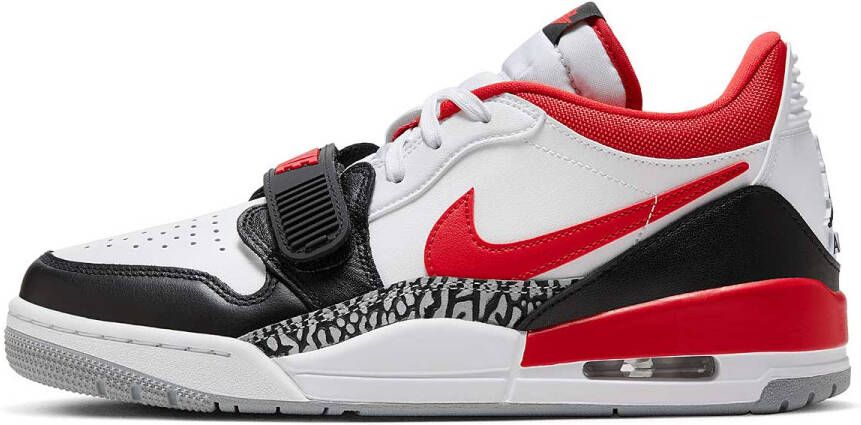 Jordan Air Legacy 312 Low Basketball Schoenen white fire red black wolf grey maat: 44.5 beschikbare maaten:43 44.5 45 - Foto 3