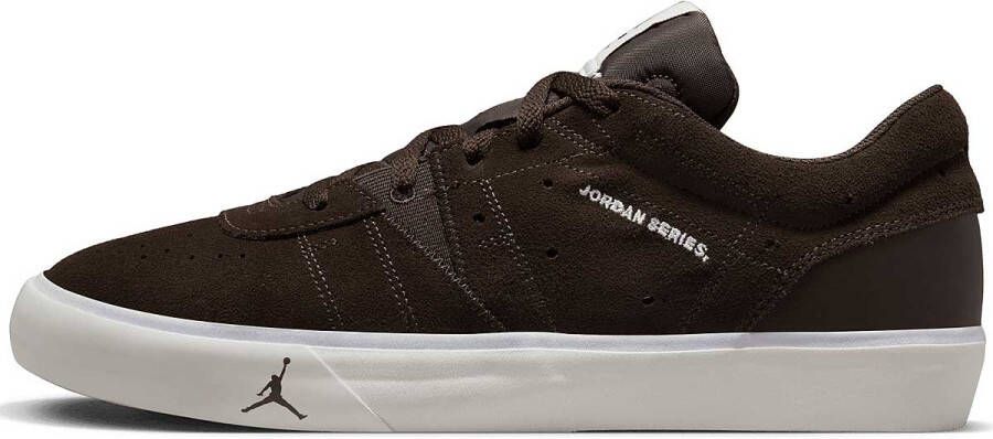 Jordan Donkere Chocolade Lage Sneaker Universiteit Rood Brown Heren - Foto 3