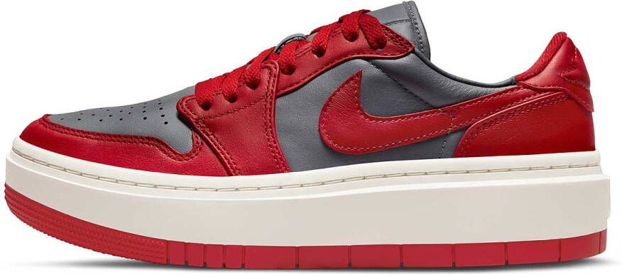 Jordan Wmns Air 1 Elevate Low Basketball Schoenen dark grey varsity red sail maat: 40 beschikbare maaten:37.5 38.5 39 40.5 36.5 41 42 - Foto 4