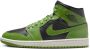 Jordan Wmns Air 1 Mid Black Altitude Green-Sail - Thumbnail 2