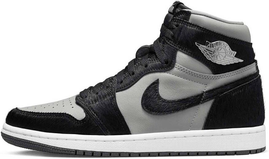 Jordan Wmns Air 1 Retro Hi Og Medium Grey Black-White - Foto 3