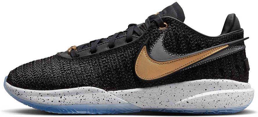 Nike Lebron 20 Fab 5 Black Metallic Gold-White-Pure Platinum - Foto 3