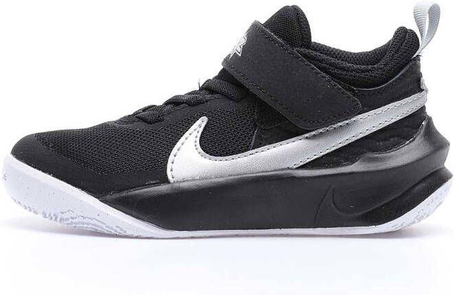 Nike Team Hustle D 10 (Ps) Black Metallic Silver-Volt-White Basketballschoes pre school CW6736-004