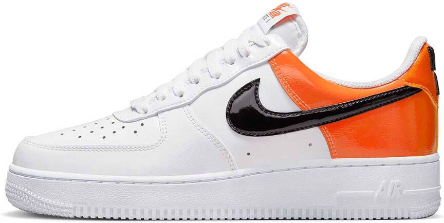 Nike W Air Force 1 '07 Ess White Black-Orange Flash-Amarillo