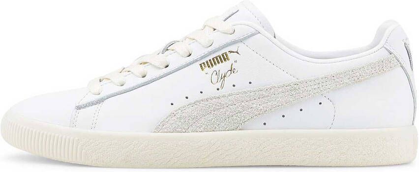 Puma Clyde Base White-Frosted Ivory- Team Gold