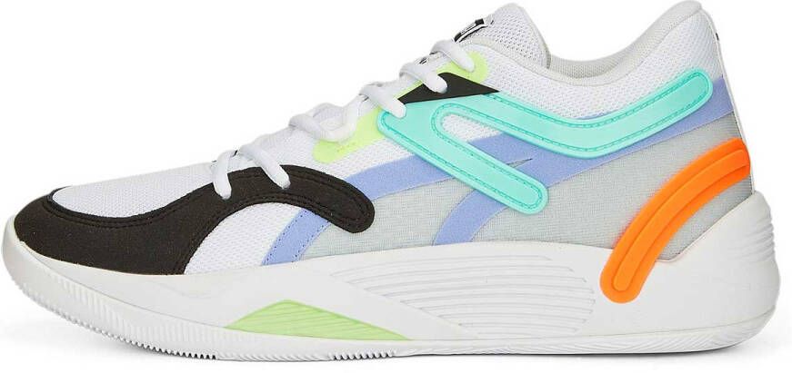 Puma Trc Blaze Court White-Electric Peppermint-Ultra Orange