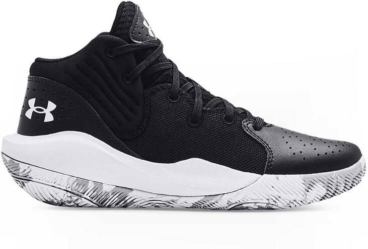Under Armour Jet '21 Gs Black White White Basketballshoes grade school 3024794-001 - Foto 3