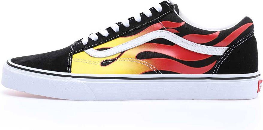 Vans Ua Old Skool (Flame) (Flame)Black Black Tr Wht