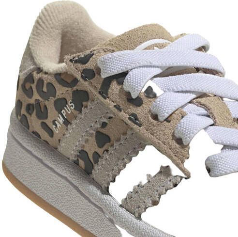 Adidas Originals Campus 00's suède sneakers met panterprint camel zwart Bruin - Foto 2