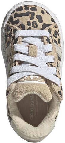 Adidas Originals Campus 00's suède sneakers met panterprint camel zwart Bruin - Foto 3