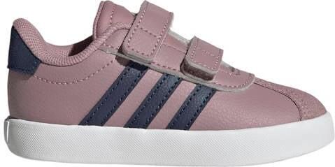 Adidas Sportswear VL Court 3.0 leren sneakers roze donkerblauw Jongens Meisjes Suède - Foto 2