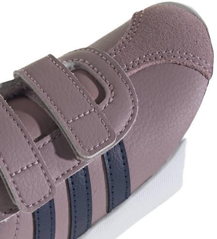 Adidas Sportswear VL Court 3.0 leren sneakers roze donkerblauw Jongens Meisjes Suède - Foto 4
