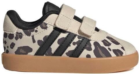 Adidas Sportswear VL Court leren sneakers met dierenprint ecru zwart Leer