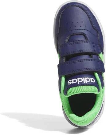 Adidas Originals Hoops 3.0 sneakers donkerblauw groen Jongens Meisjes Imitatieleer 32 - Foto 3