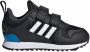 Adidas Originals Zx 700 sneakers zwart wit antraciet - Thumbnail 5