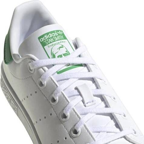 Adidas Originals Stan Smith sneakers wit groen Jongens Meisjes Polyester 35 1 2