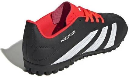 Adidas Performance Predator Club TF Junior voetbalschoenen zwart wit rood Jongens Meisjes Imitatieleer 30