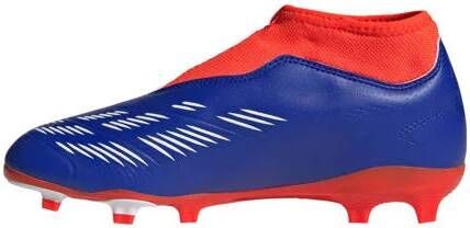 Adidas Predator League Laceless FG Junior Lucid Blue Cloud White Solar Red- Lucid Blue Cloud White Solar Red - Foto 3