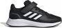 Adidas SPORTSWEAR Runfalcon 2.0 El Hardloopschoenen Kid Core Black Ftwr White Silver Metalic - Thumbnail 3