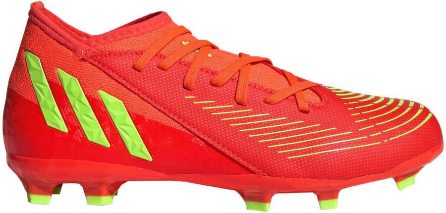 Adidas Perfor ce Predator Edge.3 FG Jr. voetbalschoenen oranje limegroen zwart