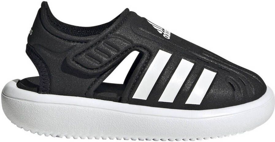Adidas Sportswear Water Sandal waterschoenen zwart wit kids Rubber 26