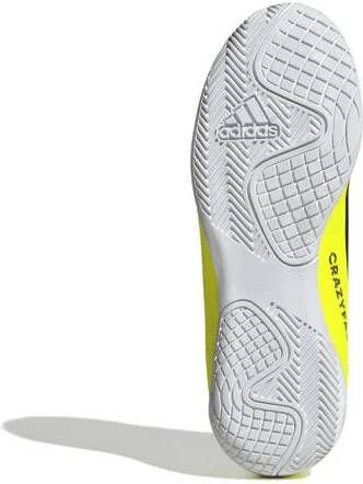 Adidas Performance X Crazyfast Club IN Junior voetbalschoenen geel zwart wit Jongens Meisjes Imitatieleer 28