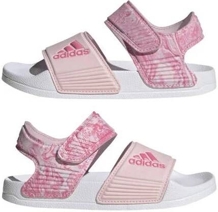 Adidas adilette Unisex Slippers en Sandalen Roze 30.5 Mesh Synthetisch Foot Locker
