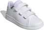 Adidas Sportswear Advantage CF sneakers wit lichtroze Jongens Meisjes Synthetisch 34 - Thumbnail 3