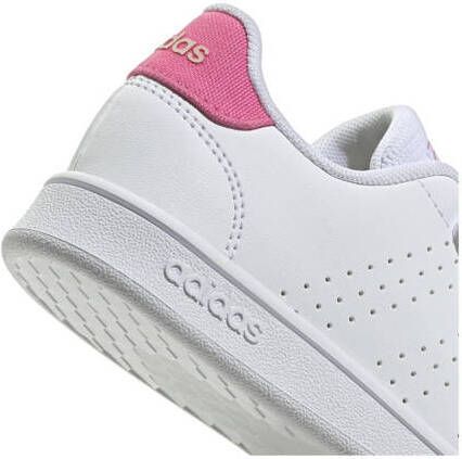 Adidas Sportswear Advantage CF sneakers wit roze Jongens Meisjes Synthetisch 30