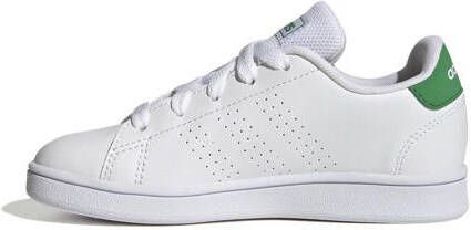 Adidas Sportswear Advantage sneakers wit groen Jongens Meisjes Imitatieleer 28