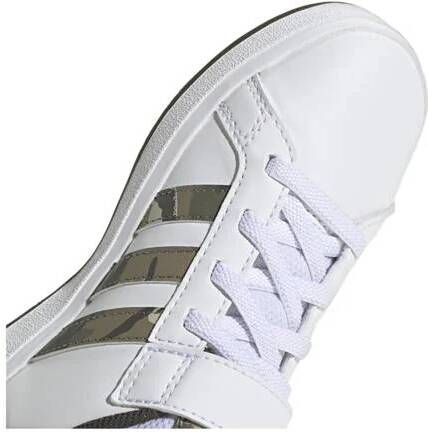 Adidas Sportswear Grand Court 2.0 EL sneakers wit olijfgroen donkergroen Jongens Meisjes Imitatieleer 28