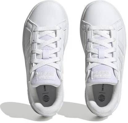 Adidas Sportswear Grand Court 2.0 sneakers wit lichtgrijs Jongens Meisjes Imitatieleer 35