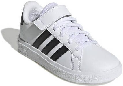 Adidas Originals Kinder gympen met klittenbandsluiting en elastische veters Grand Court Wit - Foto 4