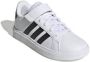 Adidas Originals Kinder gympen met klittenbandsluiting en elastische veters Grand Court Wit - Thumbnail 4