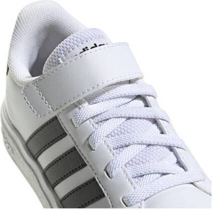 Adidas Sportswear Grand Court 2.0 sneakers wit zwart Jongens Meisjes Imitatieleer 28