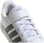 Adidas Originals Kinder gympen met klittenbandsluiting en elastische veters Grand Court Wit - Thumbnail 3