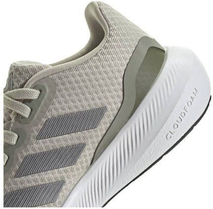 Adidas Sportswear Runfalcon 3.0 sneakers grijsgroen beige wit Jongens Meisjes Mesh 32