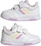 Adidas Sportswear Tensaur sneakers wit lichtblauw lila Jongens Meisjes Imitatieleer 19 - Thumbnail 3