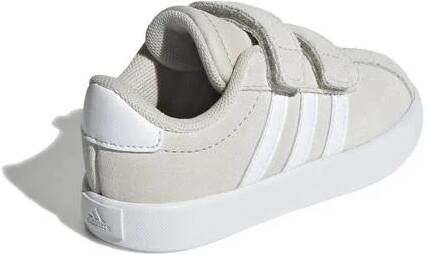 Adidas Sportswear VL Court 3.0 sneakers beige wit Jongens Meisjes Suede 25