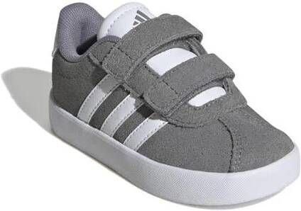 Adidas Sportswear VL Court 3.0 sneakers donkergrijs wit Suede 22 - Foto 3