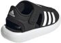 Adidas Sportswear Water Sandal waterschoenen zwart wit kids Rubber 24 - Thumbnail 1