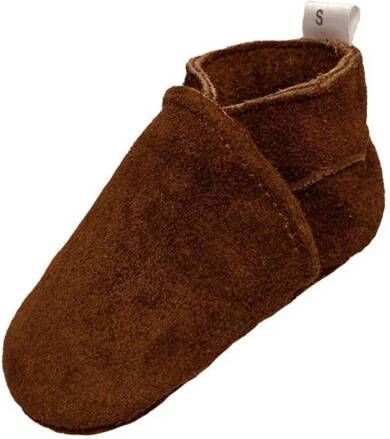Babysteps suède babyslofjes bruin Suede Effen 18 19