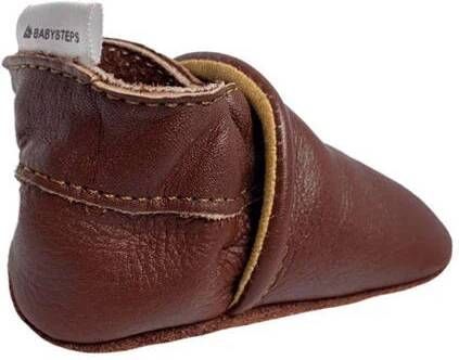 Babysteps leren babyslofjes donkerbruin Leer Effen 24 25 - Foto 2