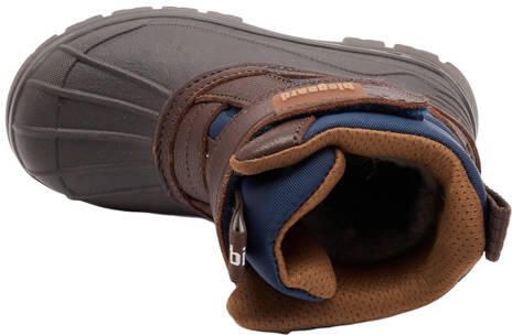 Bisgaard leren snowboots met profielzool donkerbruin blauw Jongens Leer - Foto 3